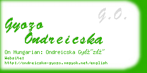 gyozo ondreicska business card